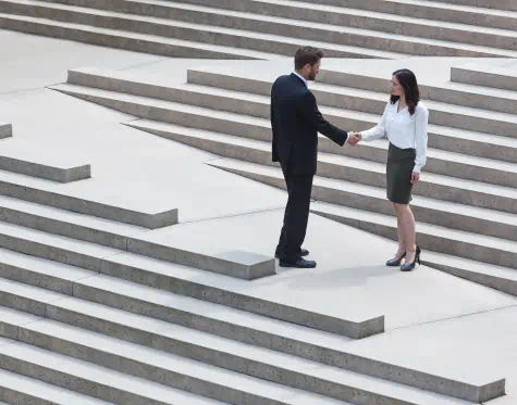 Agreement made on stairs